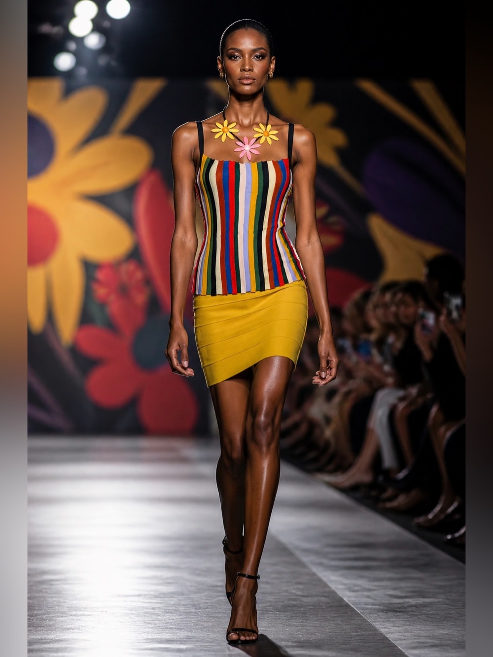 STAUD Striped Chic Tank
